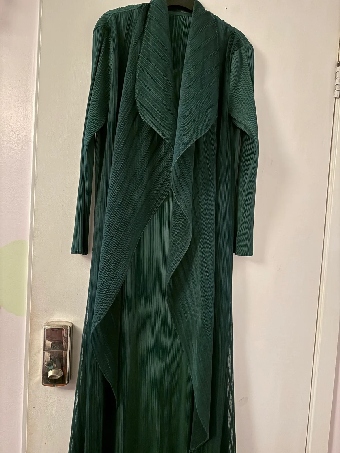Cyaninesea Green Pleated Dress image indicator(2)
