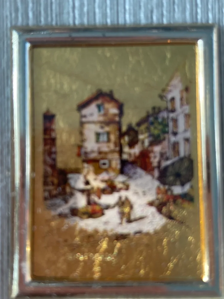 Set of Three Framed 22 Karat Gold Leaf Pictures image indicator(2)