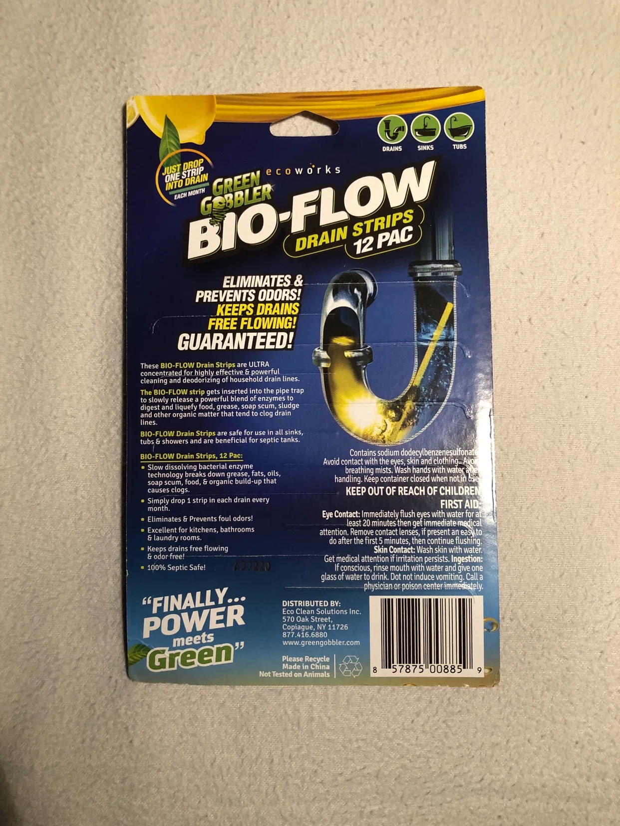 🥕 Green Gobbler Bio-Flow Drain Strips image indicator(2)