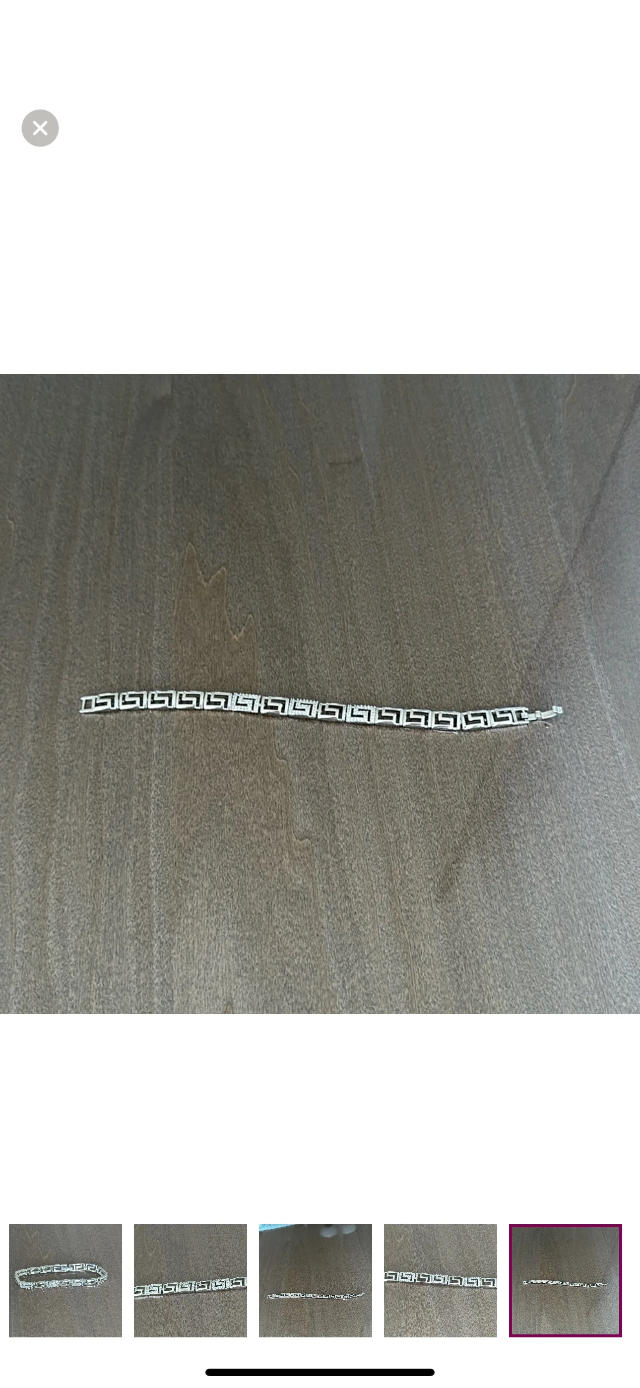 Silver Greek Key Bracelet image indicator(3)