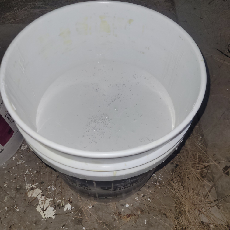 3 gallon Bucket of Benjamin Moore White Low Sheen Paint