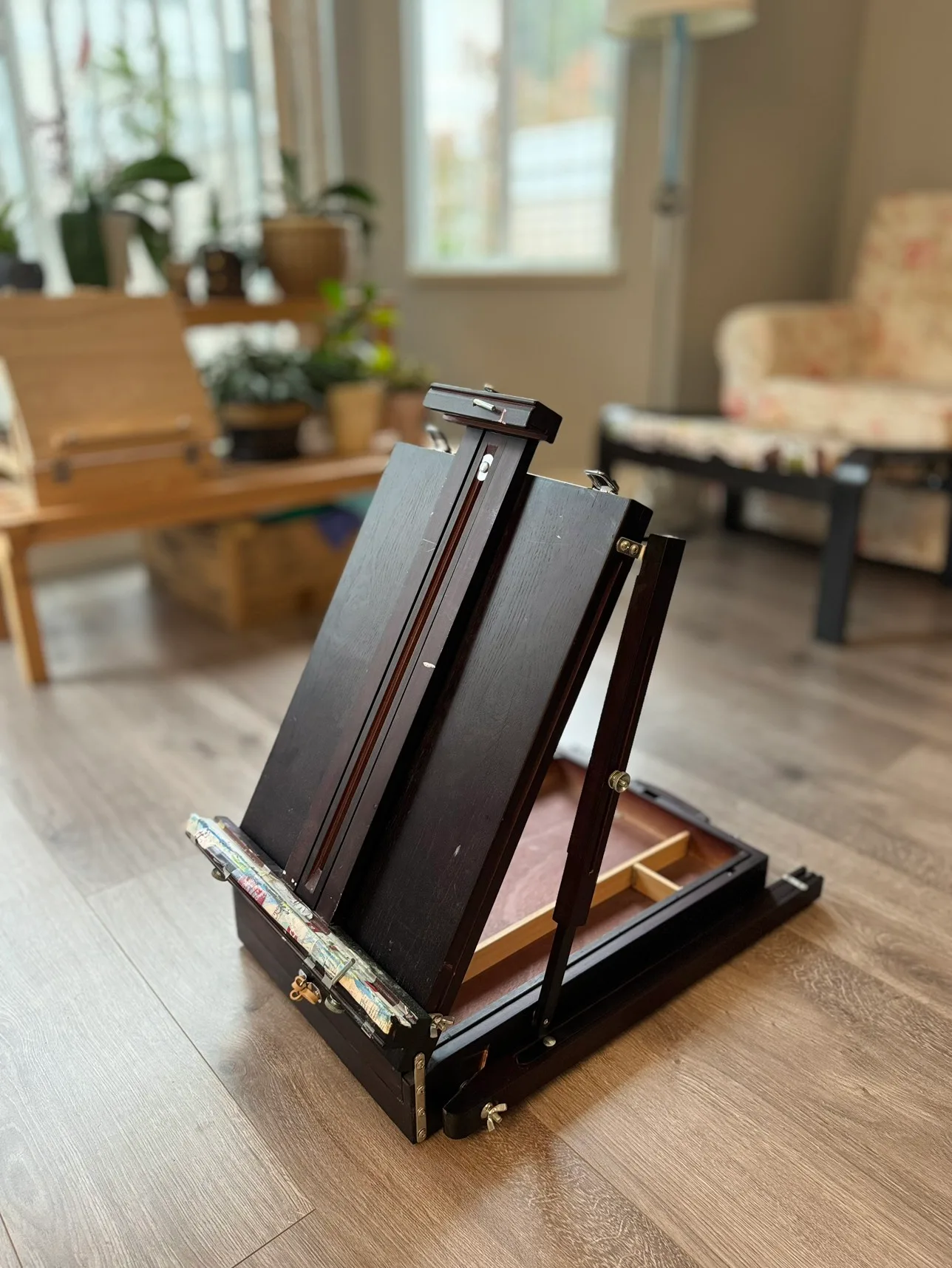 Foldable wooden art easel thumbnail