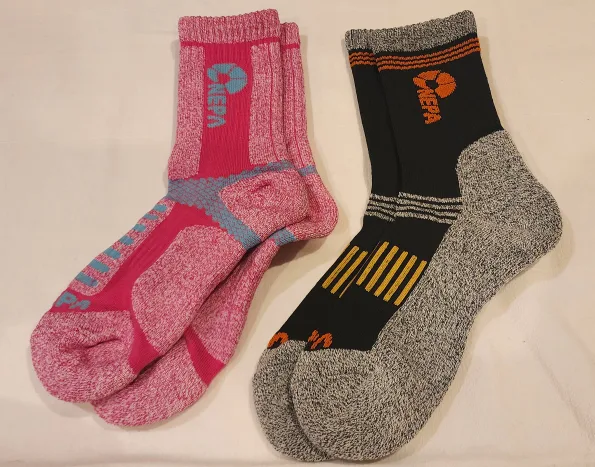 Nepa Hiking Socks (Pink & Black) thumbnail