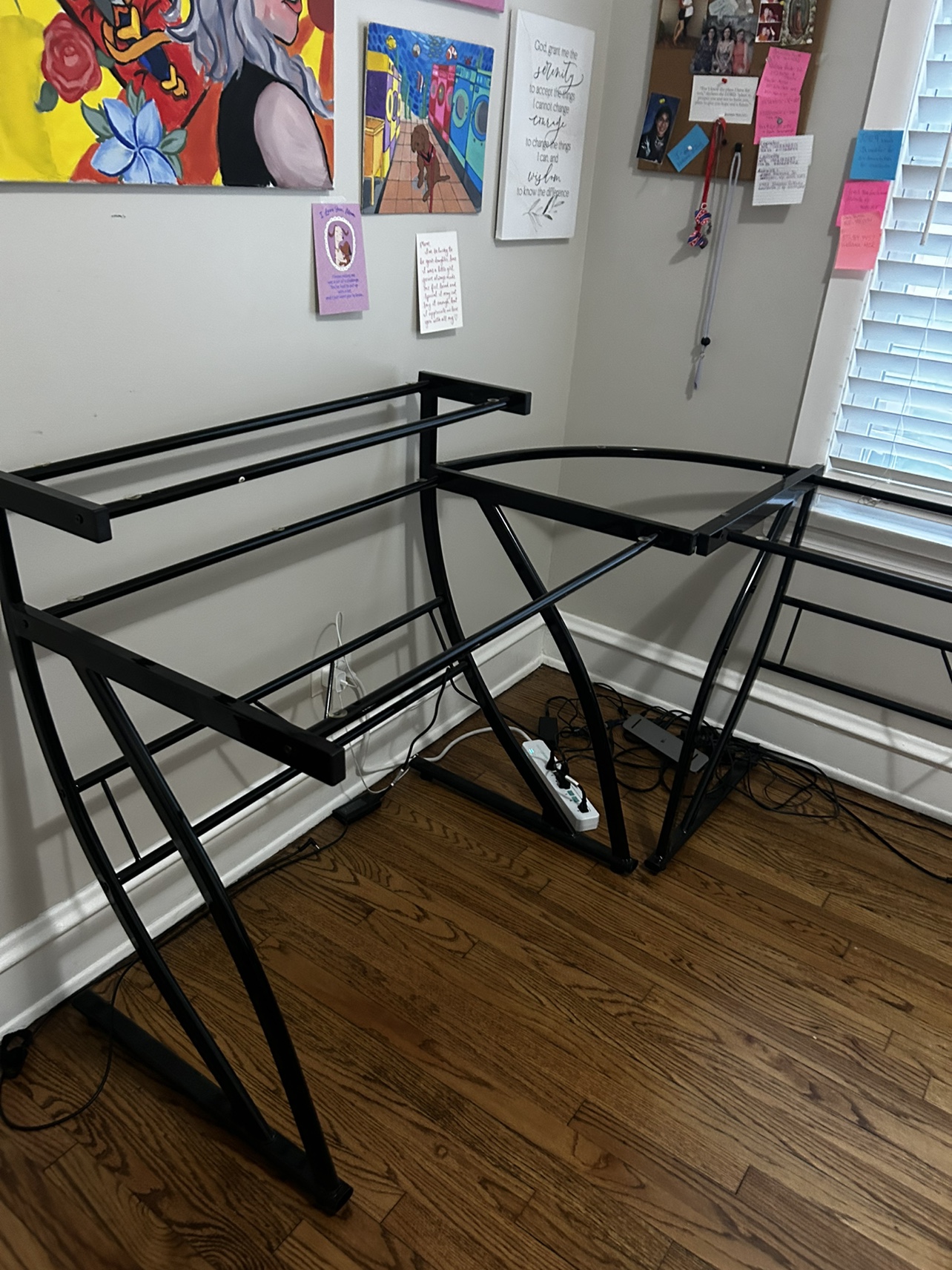 Black Corner Desk