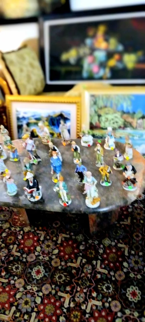 many antique porcelain figurines, statues on sale, $5, $10, $15. image indicator(4)