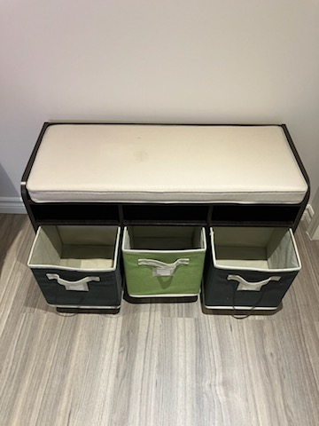 Storage Bench with Cushioned Seat - photo 2