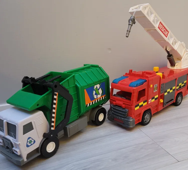 Fire Truck Toy + Garbage Truck thumbnail