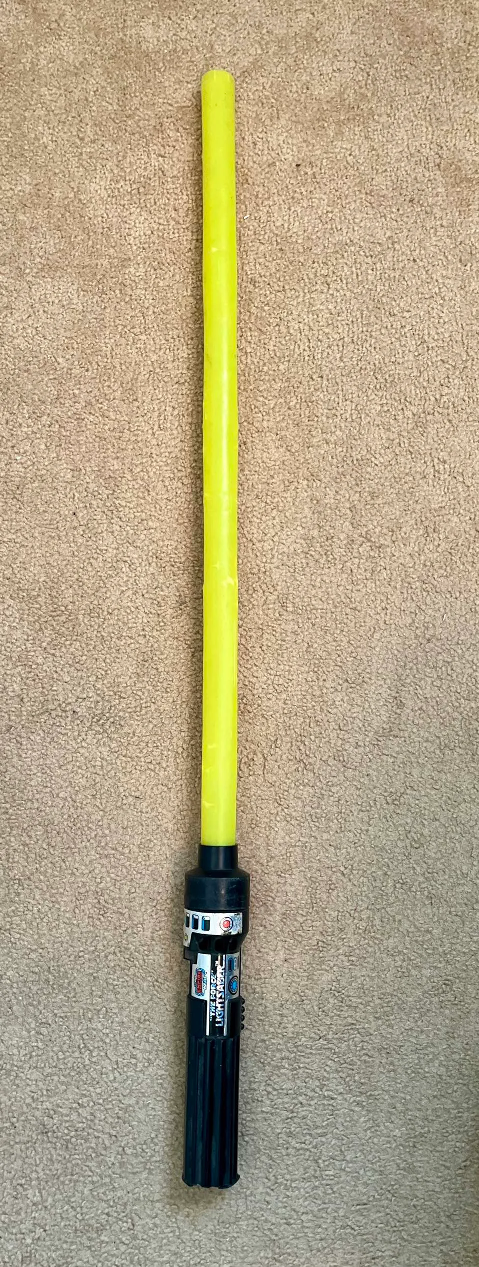 1980 Star Wars Empire Strikes Back yellow light saber thumbnail