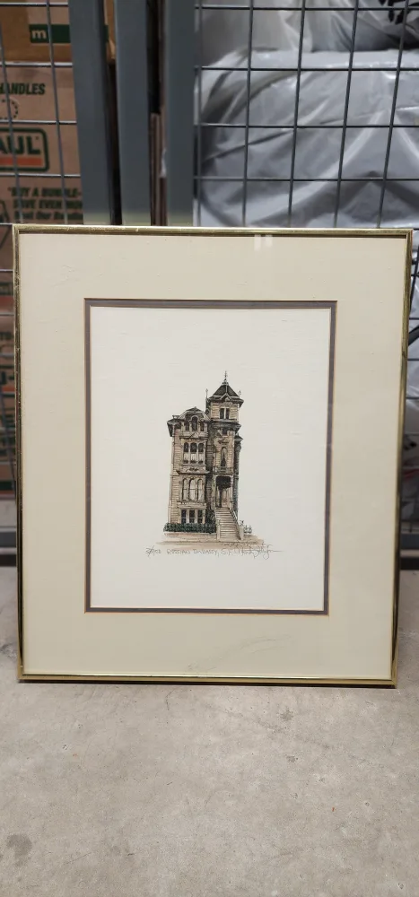 Vintage Framed Print of Russian Embassy thumbnail