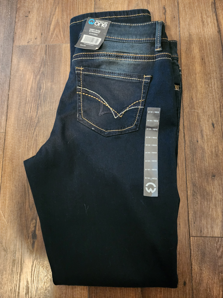 Warehouse One High Rise Straight Jeans