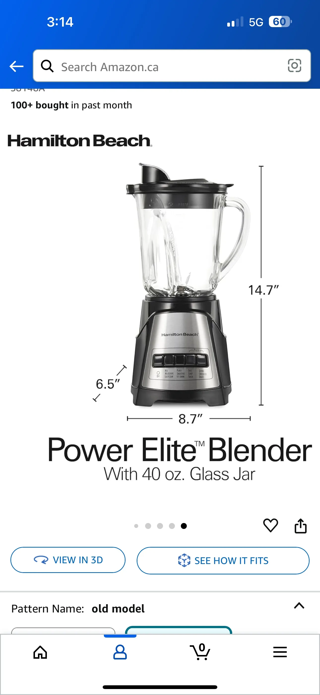 Hamilton Beach Blender glass image indicator(10)