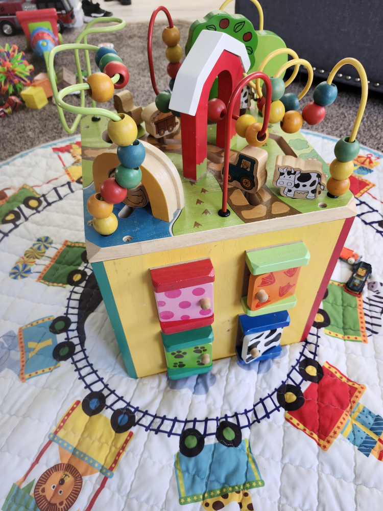 Wooden Activity Cube