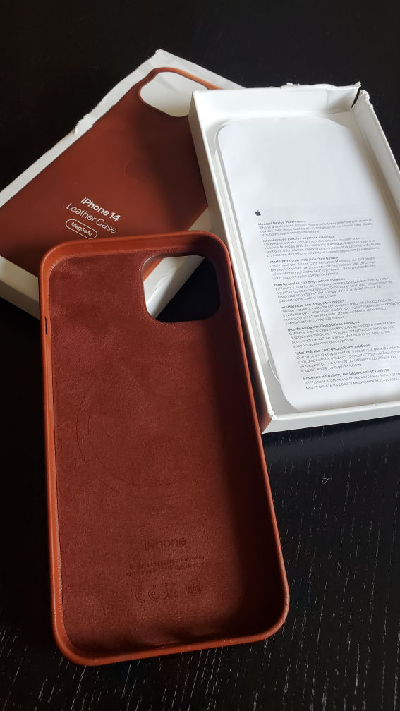 Apple iPhone 14 Leather Case - Saddle Brown - photo 3