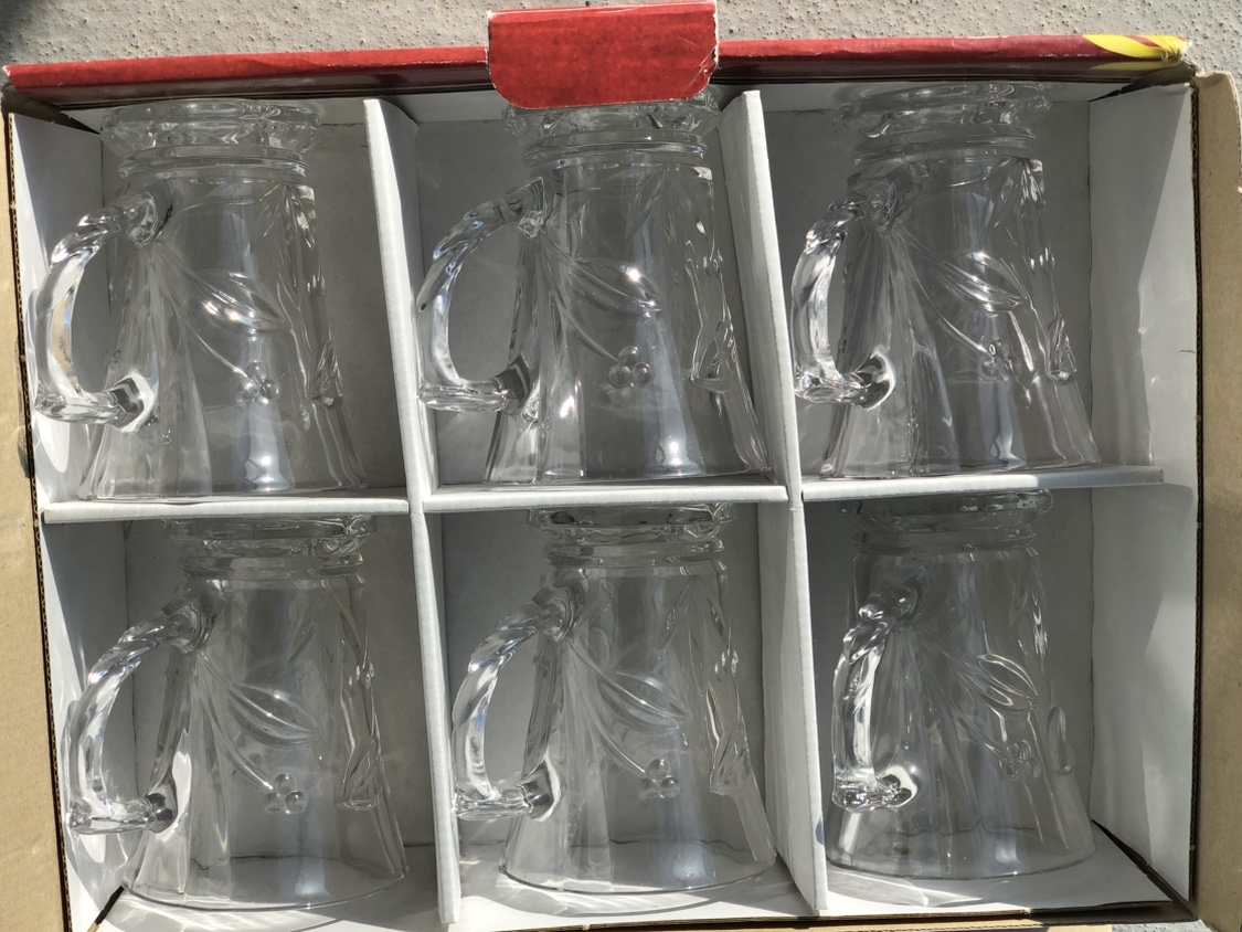Set of 6 Glass Mugs - photo 2