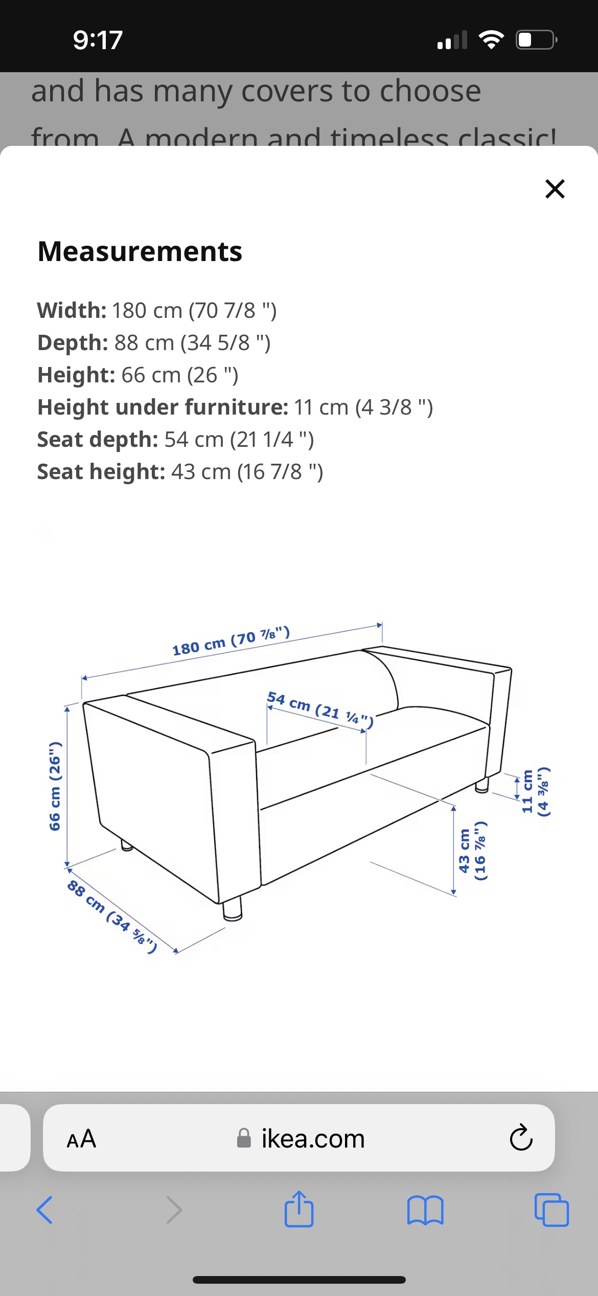 IKEA KLIPPAN Loveseat - photo 3