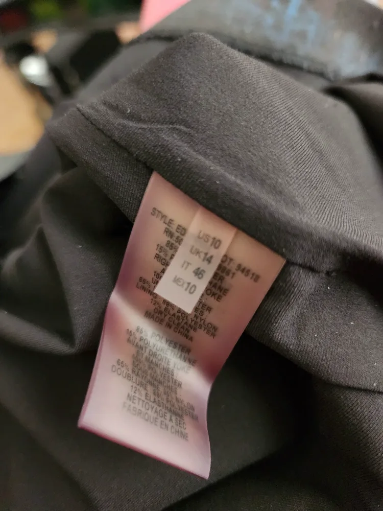 R.J Clothing Black and Blue Print Dress image indicator(3)