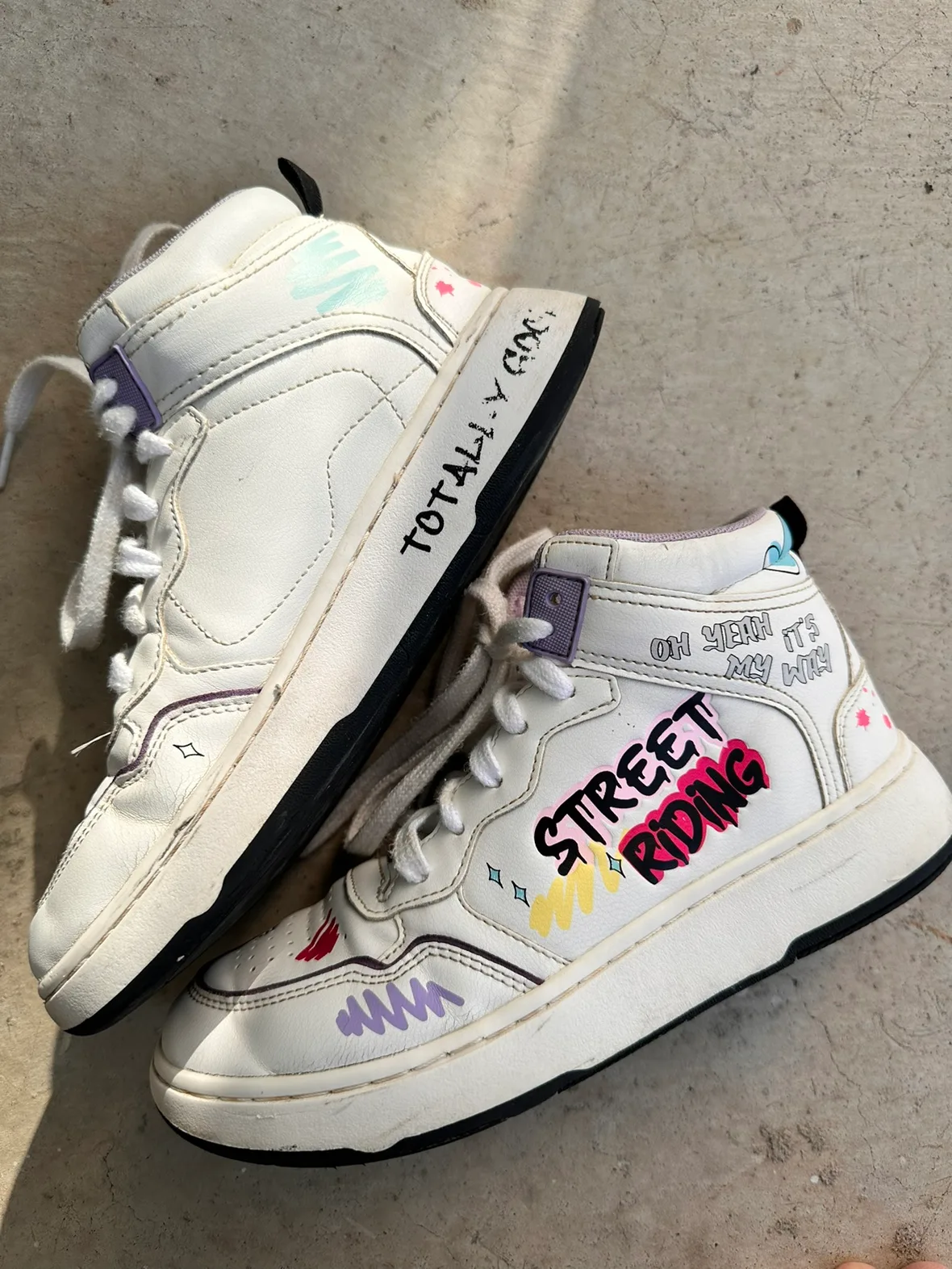 Zara Kids White High Top Sneakers Size 37/5,5-6 image indicator(2)