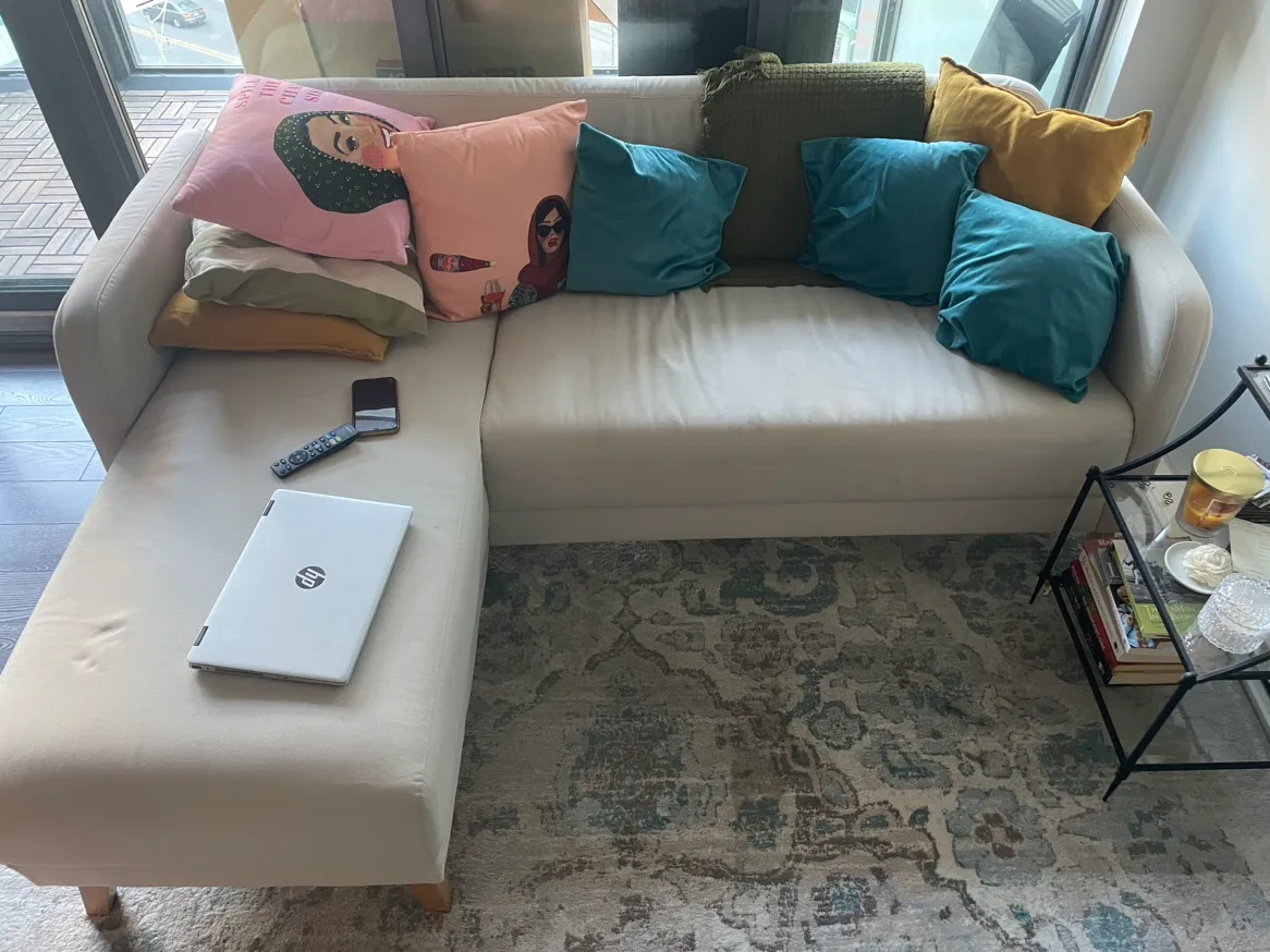 L shaped sectional couch thumbnail
