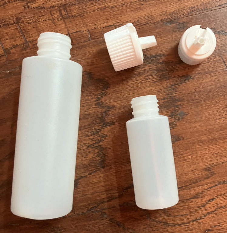 New Plastic Oil/Lotion Bottles