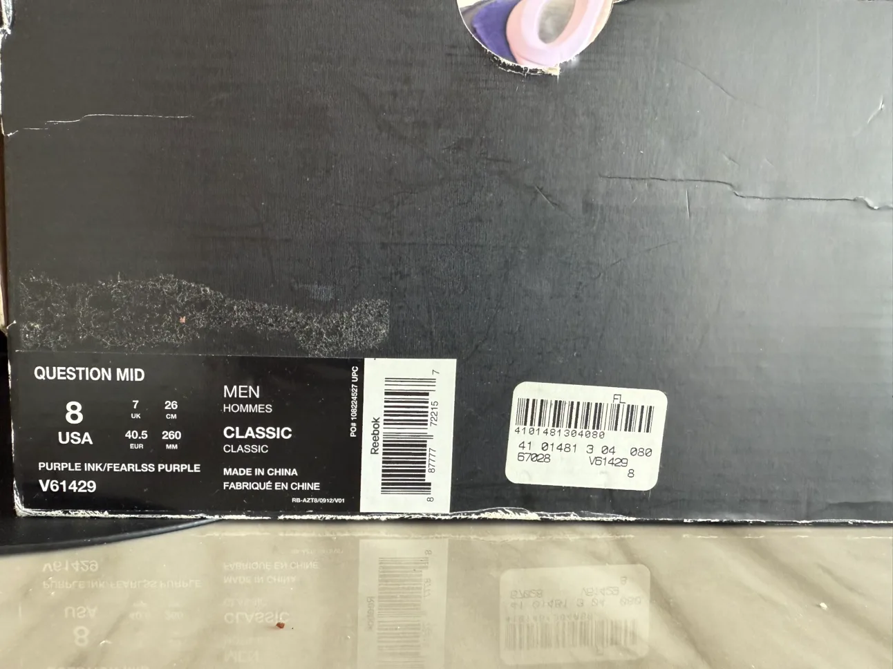 Reebok Question Mid Purple Ink/Pearls Purple image indicator(4)