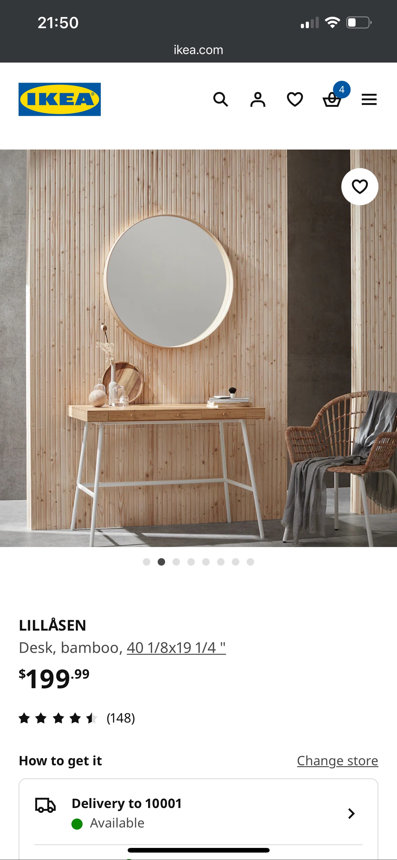 IKEA LILLÅSEN Desk - photo 2