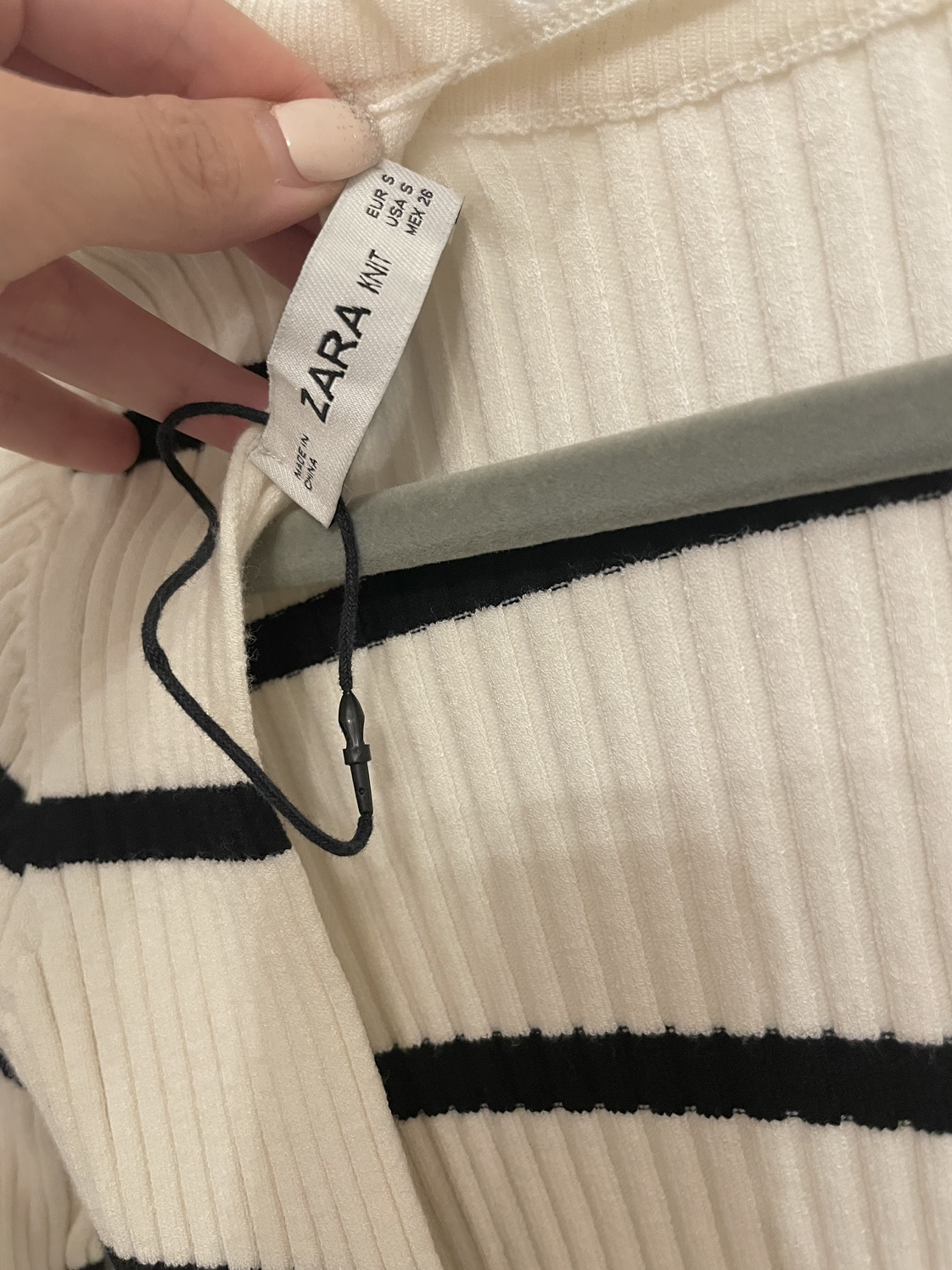 BNWOT Zara Striped Crop Top - photo 3