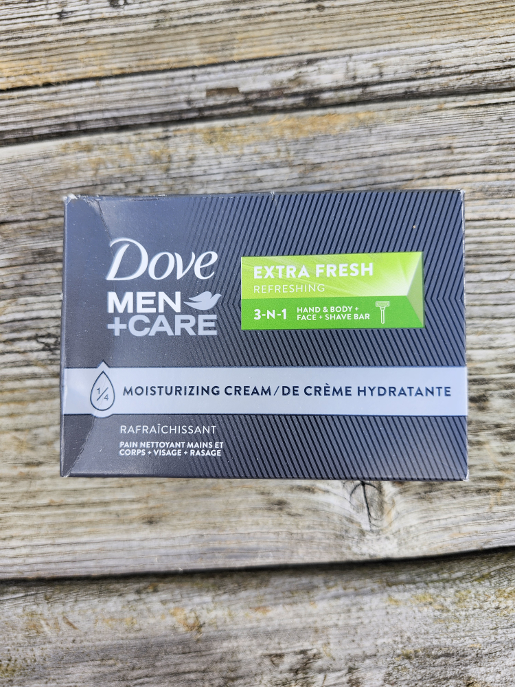 New Dove Men+Care Extra Fresh Hand & Body, Face & Shave bar