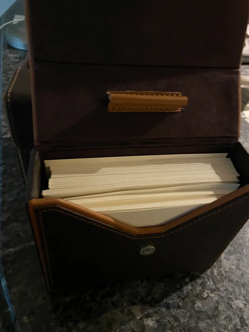 Leather Writing Cards Storage Box image indicator(3)