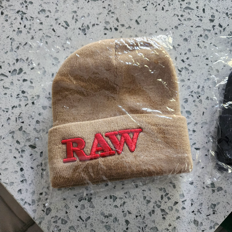 Raw winter hat &
