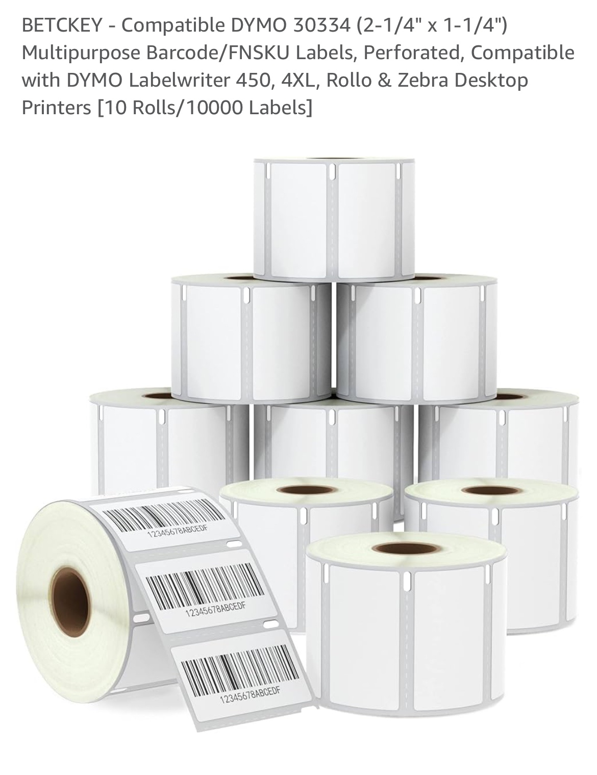 DYMO 30334 Labels- 11 Rolls of 1000