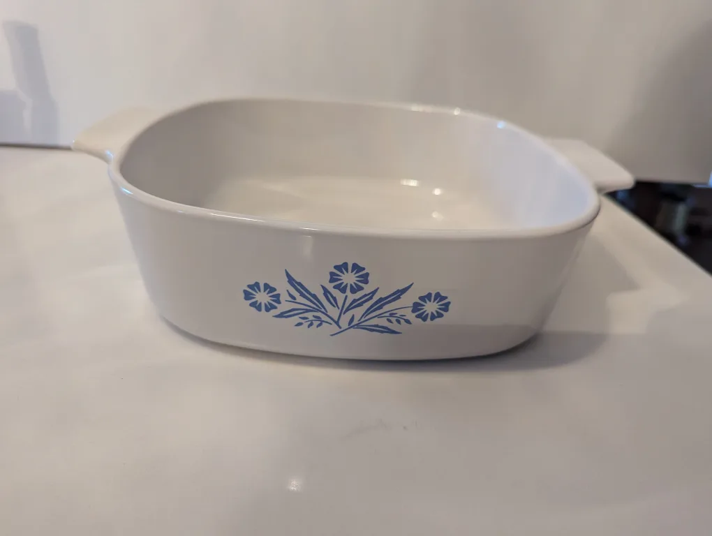 3 Vintage Blue Cornflower Corningware thumbnail