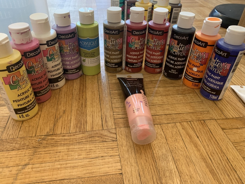 Acrylic Paint Set, Paint Pots, Brushes - photo 2