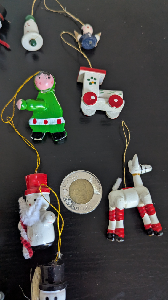 Vintage Wooden Christmas Ornaments Lot - photo 4