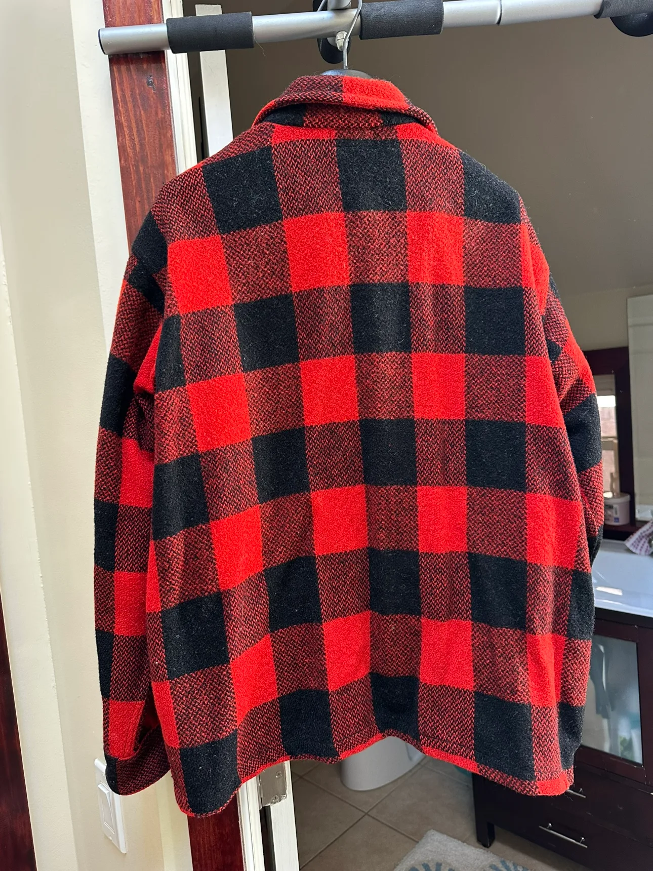 Vintage King Cole Red and Black Plaid Jacket image indicator(2)