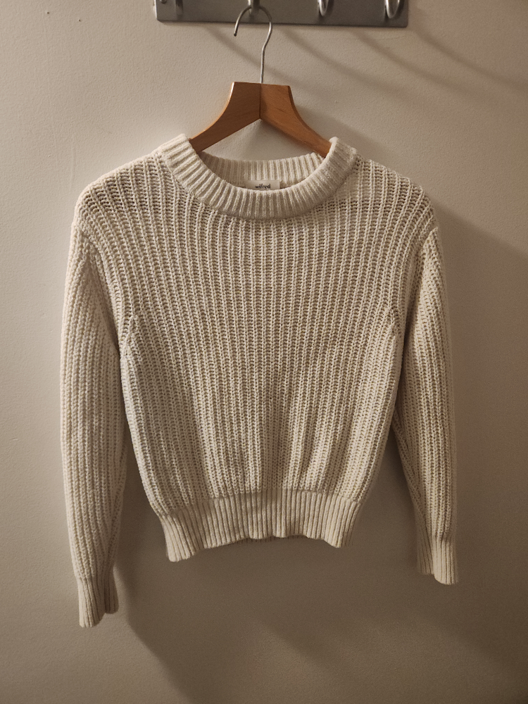 Wilfred White Knit Sweater