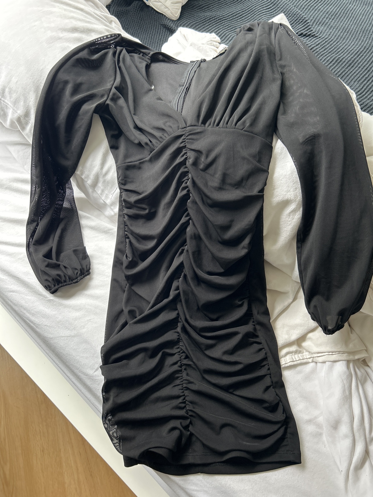 Black Mesh Bodycon Dress size Small
