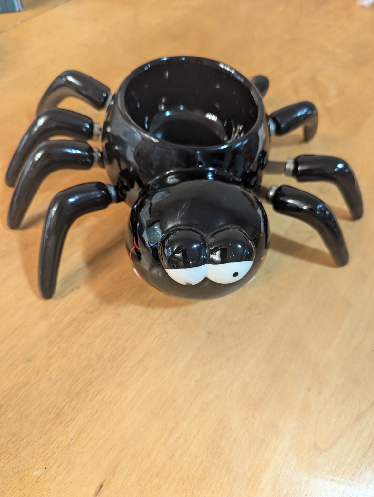 Vintage Ceramic Ganz Spider Bowl Cheese Spread Dip