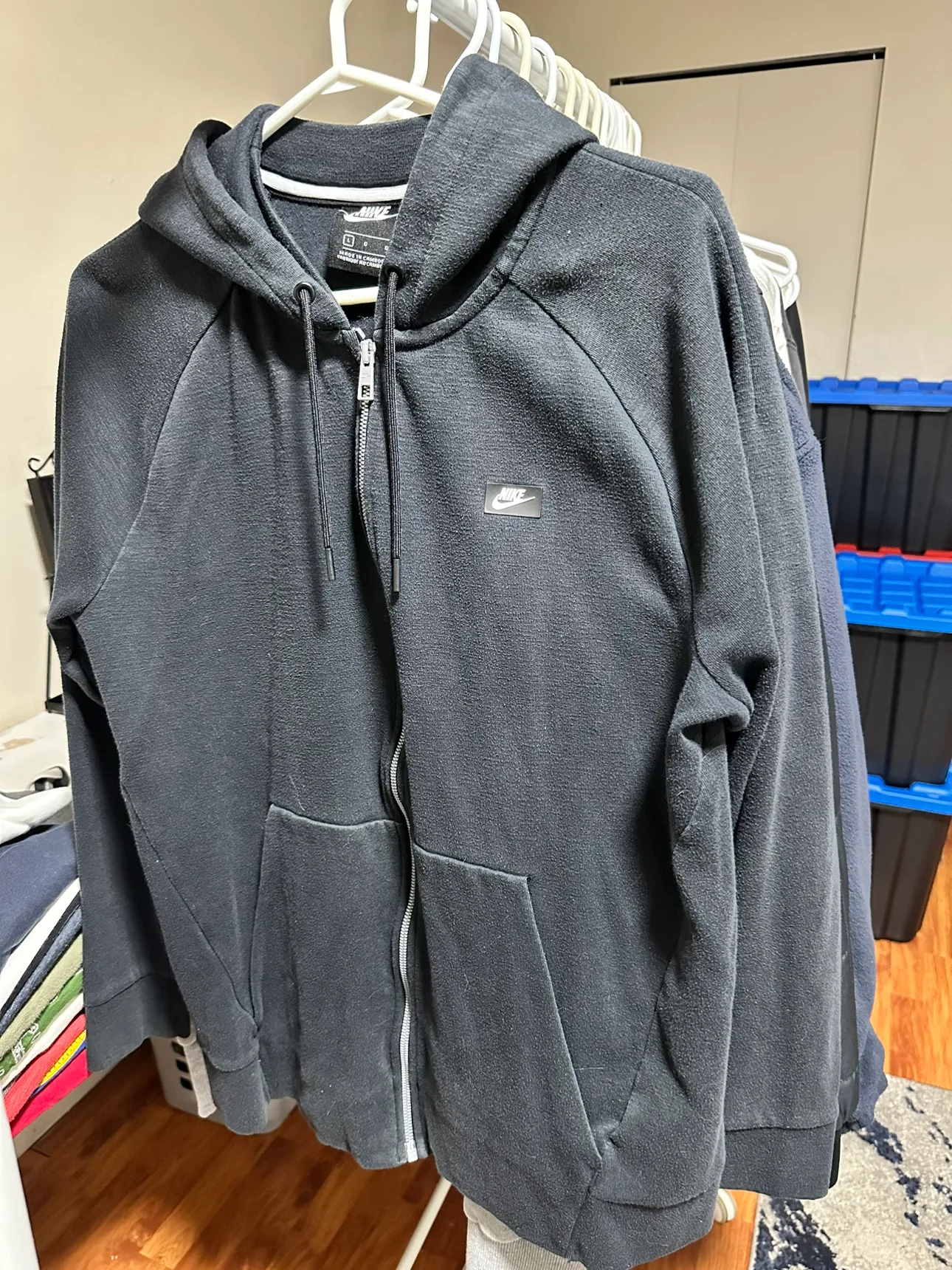 Nike Black Zip-Up Hoodie thumbnail