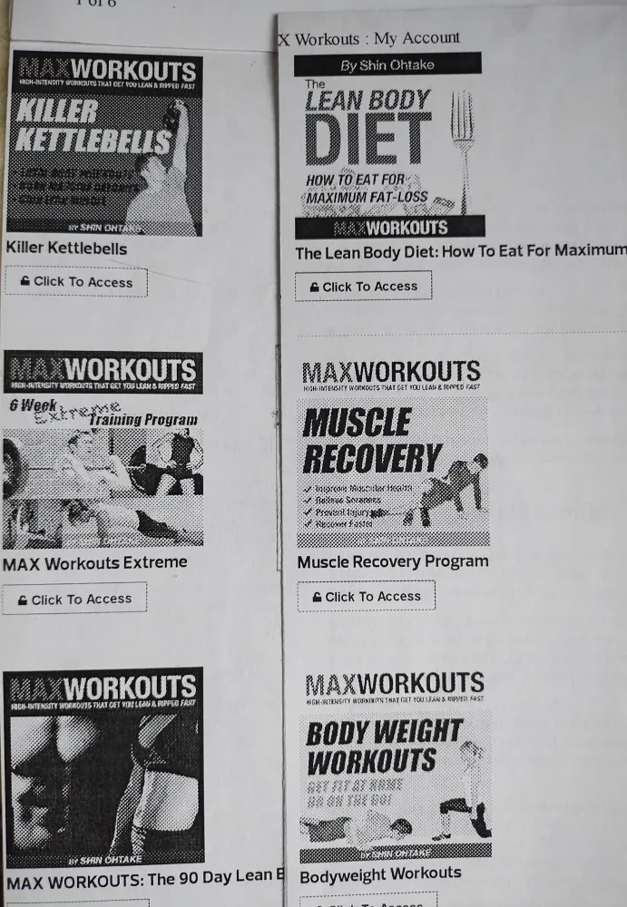 Kettlebell workouts - printed form thumbnail