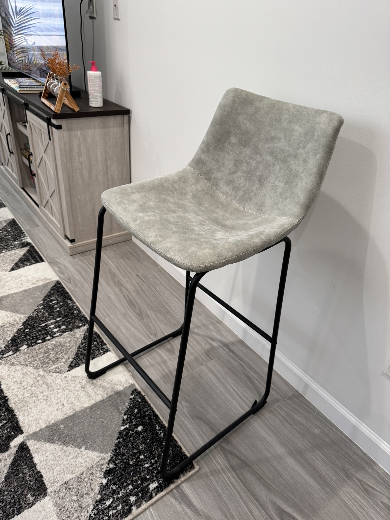 Madera Upholstered Counter Stool (Set of 2) - photo 2