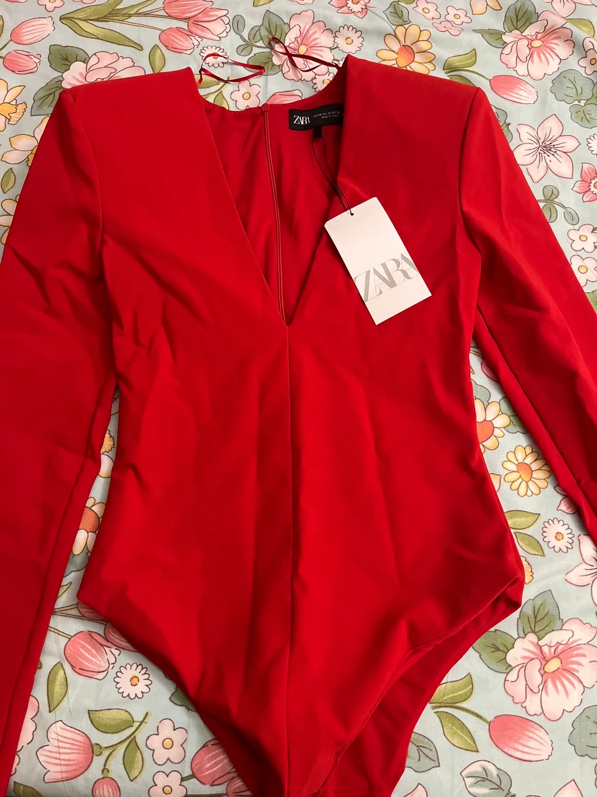 Zara Red Bodysuit thumbnail