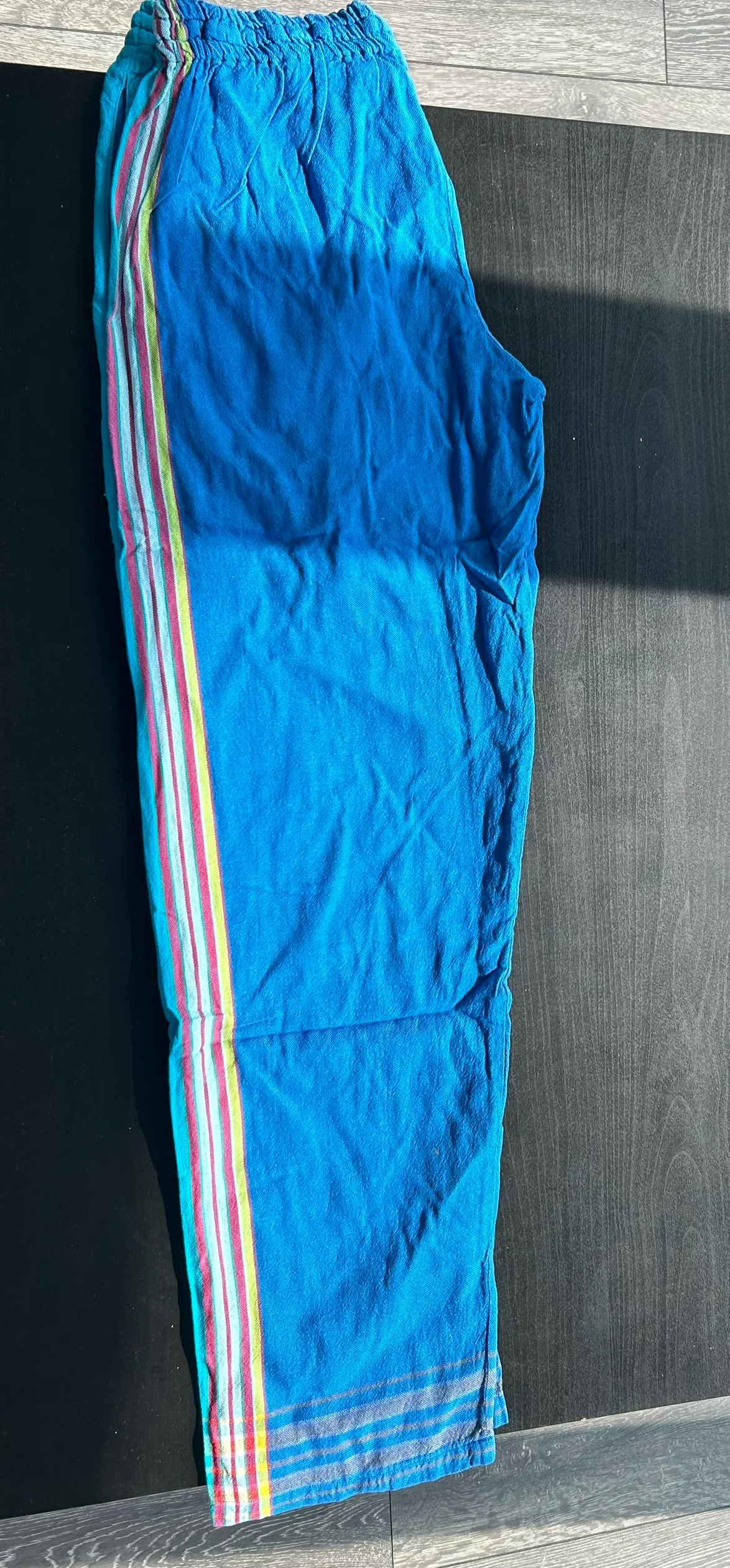 Blue Cotton Kikoi Pants thumbnail