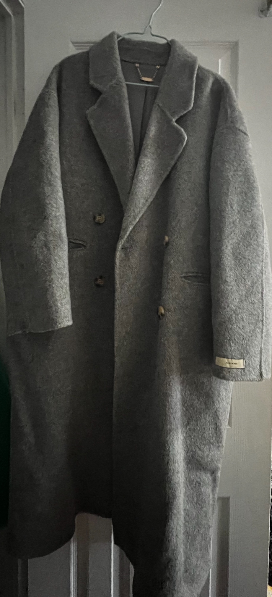 Grey Thick Long Coat