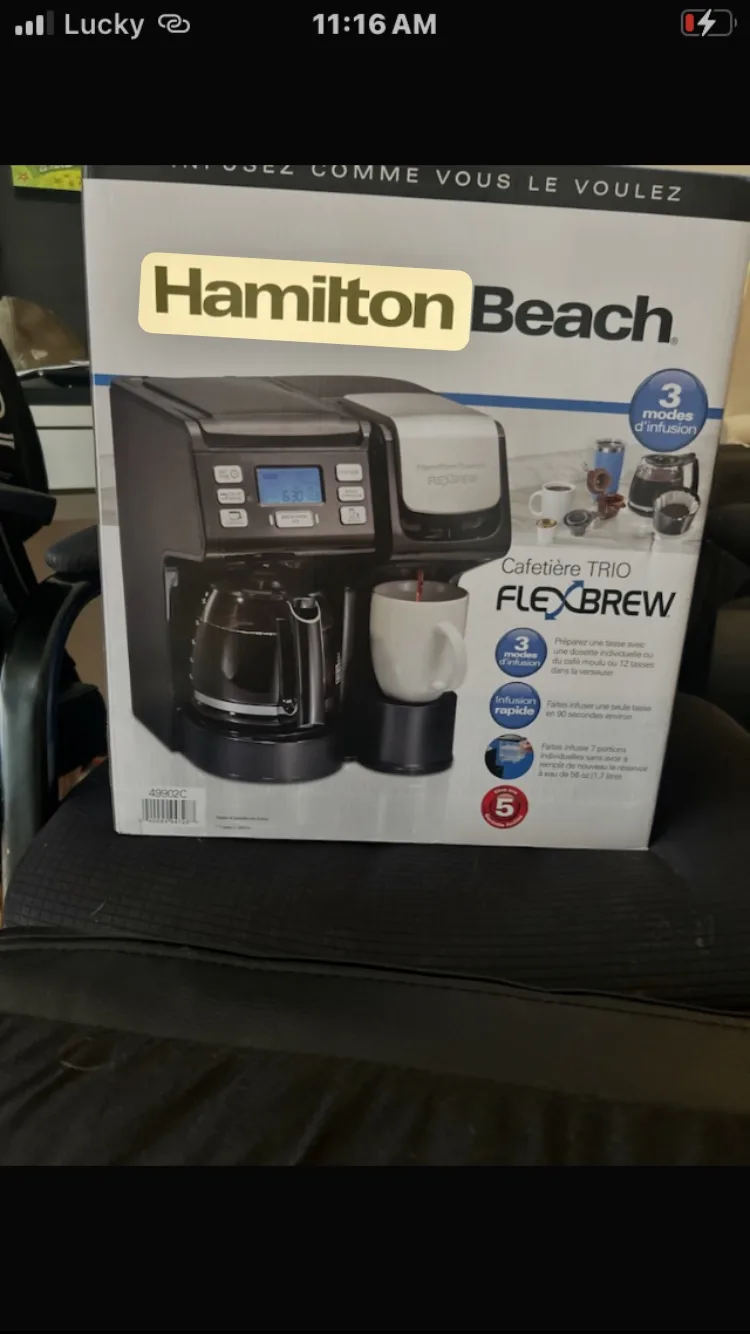 Hamilton Beach Flex Brew Trip Coffee Maker thumbnail