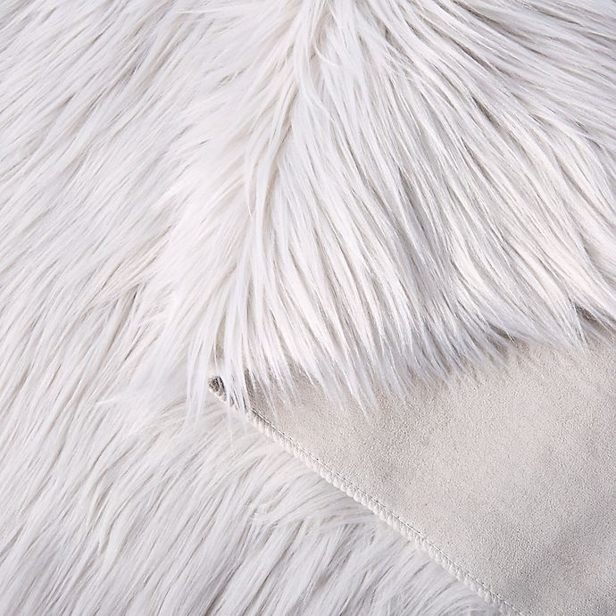 Arctic Grey Fur Accent Rug - 2ft x 3ft - Brand New - photo 5