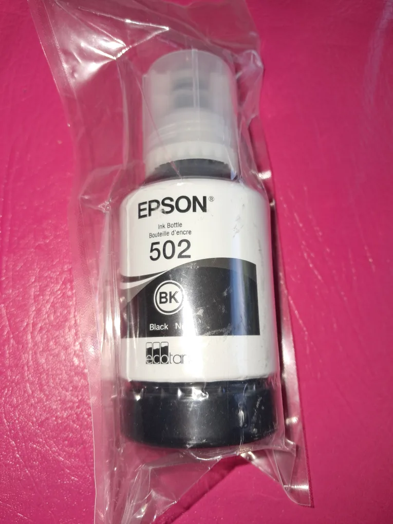 Epson ecotank 502 Black Ink Bottle sealed thumbnail