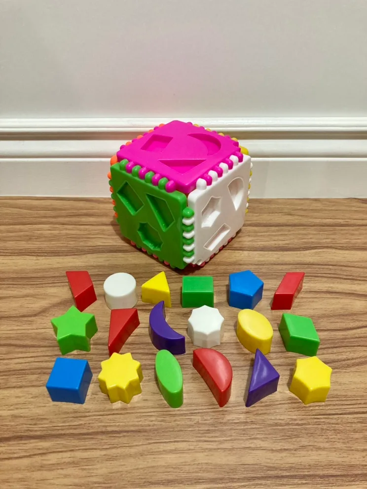 New baby's shape sorter colourful cube image indicator(2)