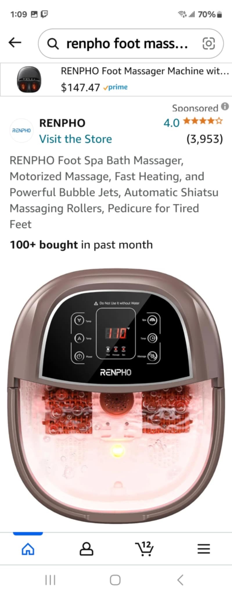 RENPHO Foot Spa Massager