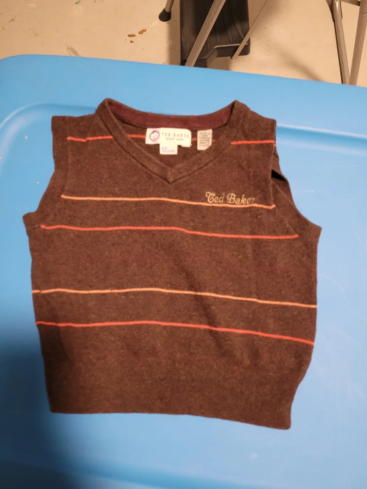 Ted Baker Teddy Baby Striped Vest thumbnail