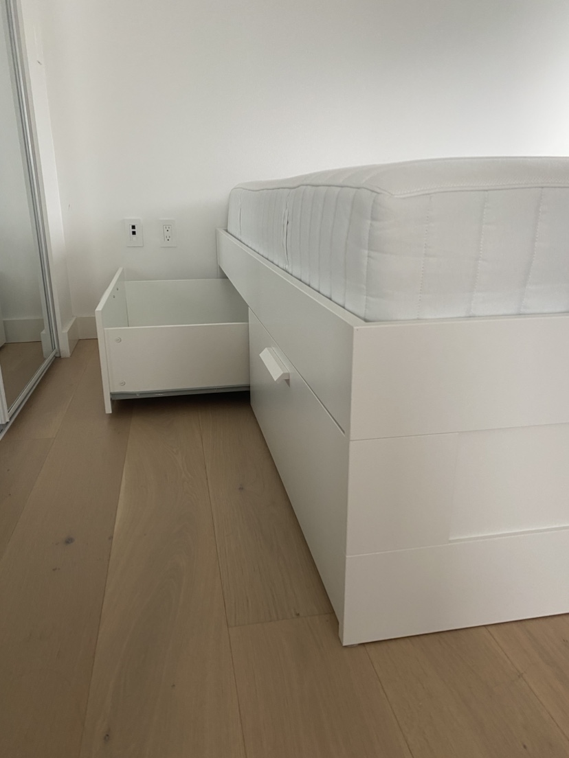 IKEA Bed Frame with Storage with or without mattress - photo 5